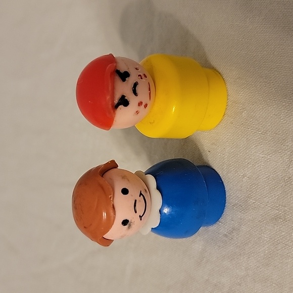 Vintage Fisher Price Little People Car and People Woman and Kid - Picture 11 of 16
